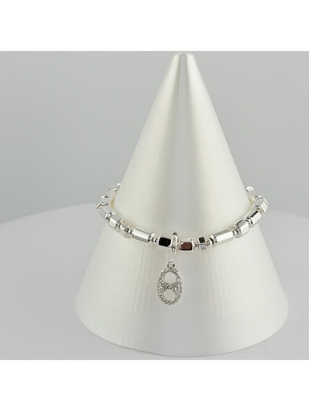 Bomb Party Single Stack Bracelet - on Silver Plating #136